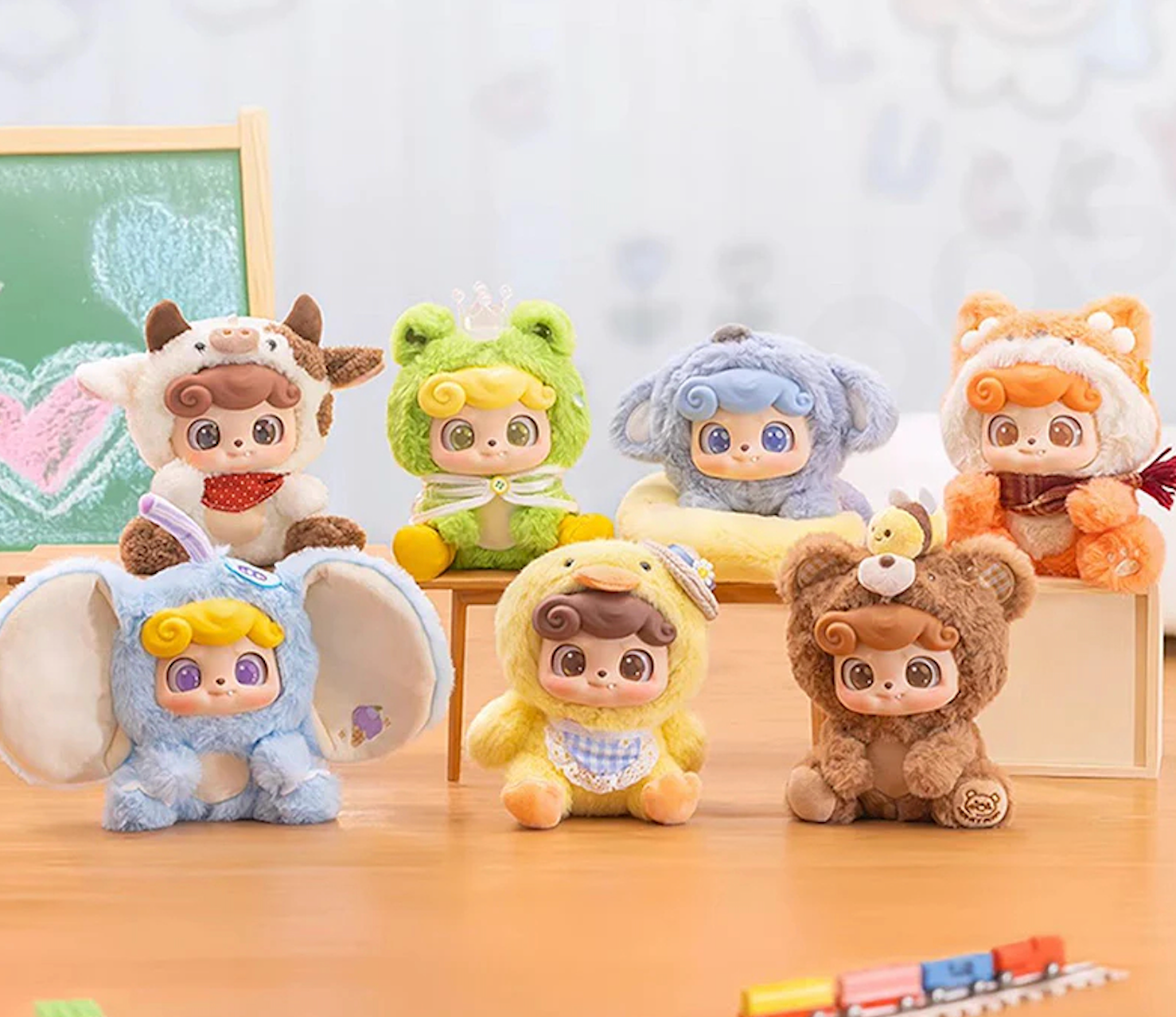 Q KID Animal Preschool Plush Series Blind Box